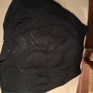 Garnet Hill Black Crew Neck Sweater